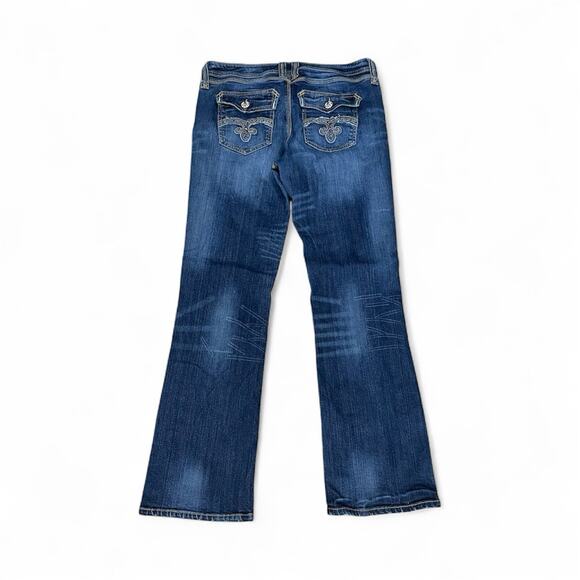 Houston 20X Low Rise Slim Fit Boot Cut Jeans Women’s 35x33 Embellished Western - Picture 2 of 11